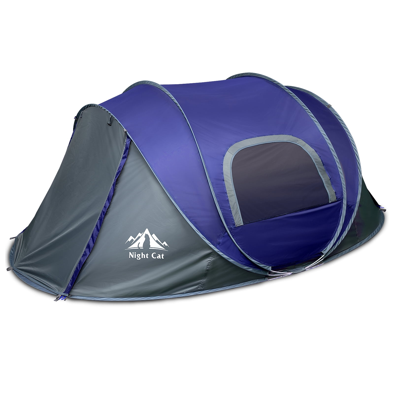 Night Cat Pop-Up Camping Blue Tent with Instant Setup, 2-3 Person
