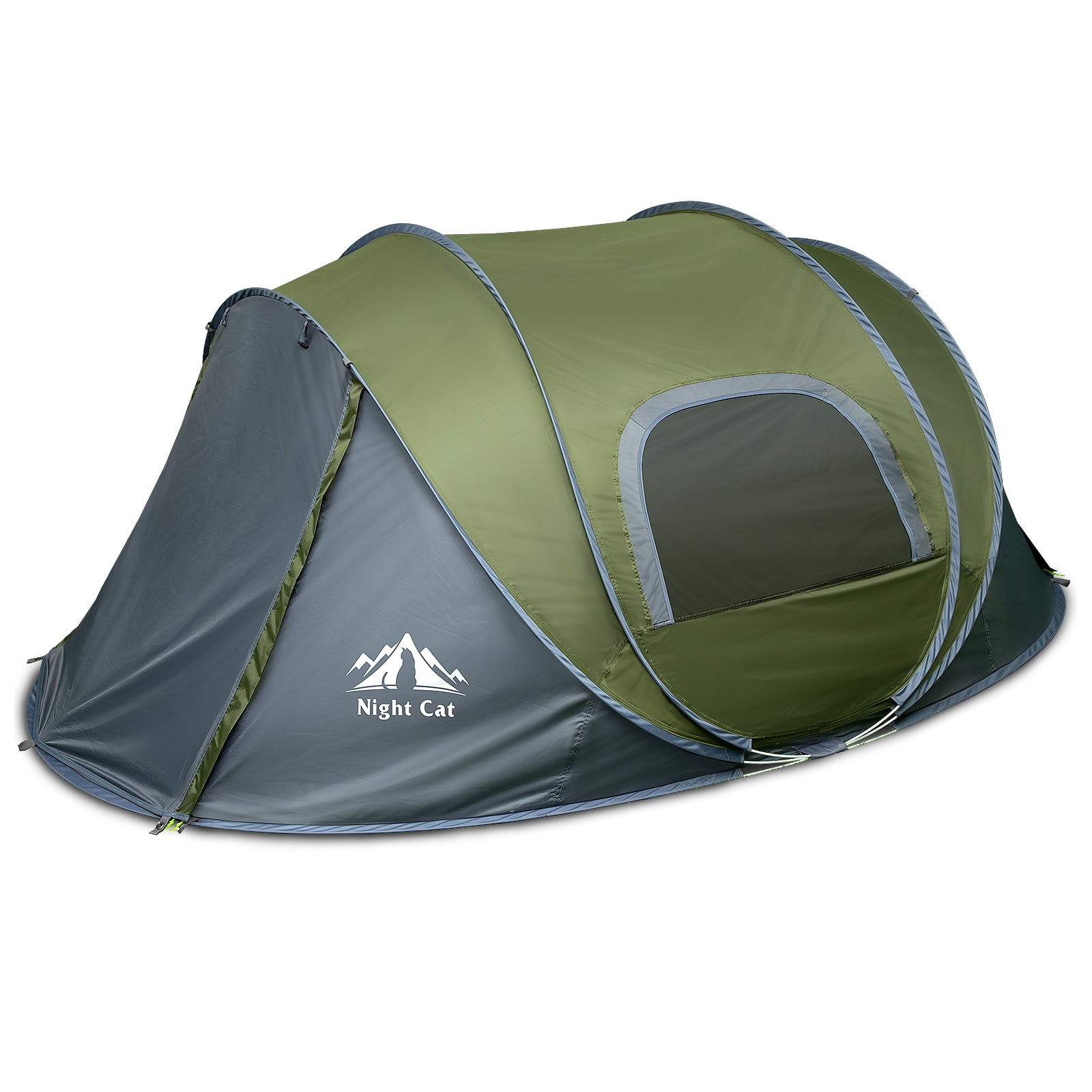 Night Cat Pop-Up Camping Tent with Instant Setup, 2-3 Person Tent Family Hiking