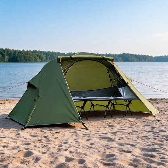 Night Cat Portable Off Ground Tent 1 Person Camping Cot Waterproof Outdoor