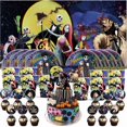thumbnail image 1 of Night Before Christmas Birthday Cups Party Supplies Decor Backdrop Paper Plates Fans Decorations Banner, 1 of 6