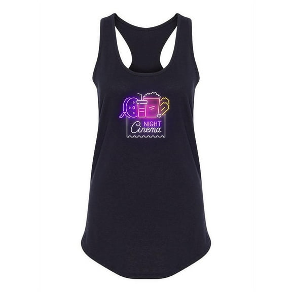 Night Cinema Neon Tank Women -Image by Shutterstock, Female XX-Large