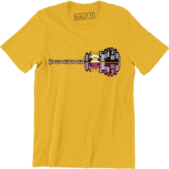 Night City Scenery Skyline Beautiful Light Photo Men's T-Shirt