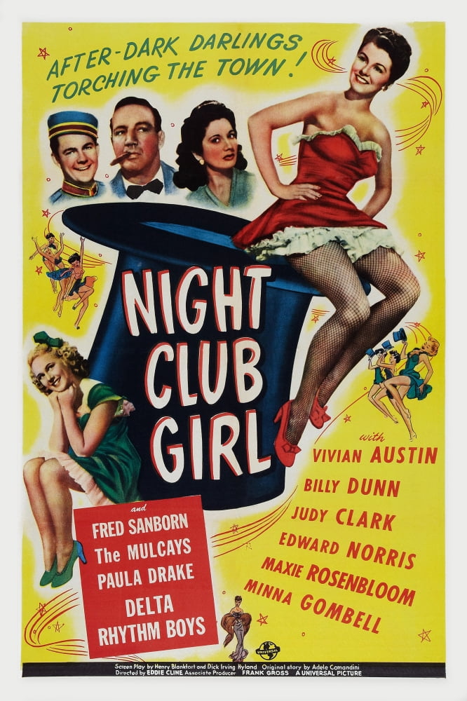 Night Club Girl U Canvas Art - (11 x 17)