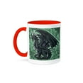 thumbnail image 1 of 3dRose, Night Dragon, 11oz Two-Tone Red Mug, 1 of 7