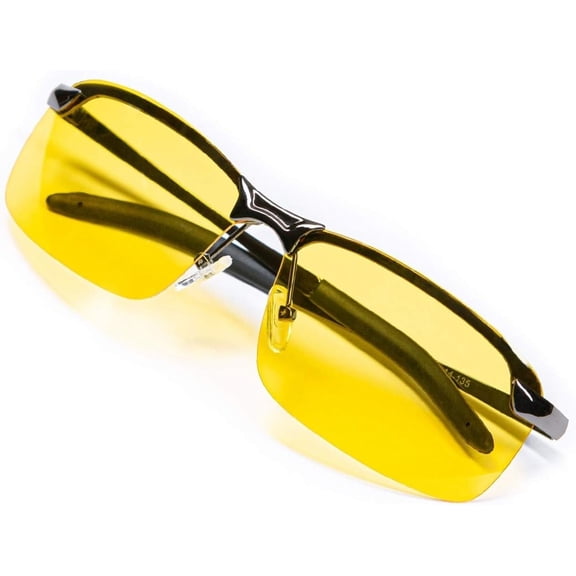 Night Driving Glasses Anti Glare Polarized Vision Tac Stylish Case for Nighttime