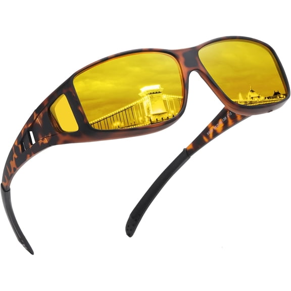 Night Driving Glasses for Men and Women – Anti-Glare Night Vision Glasses for Safe Driving at Night