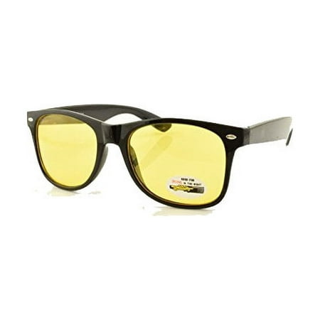 Night Driving Sunglasses - FDA Registered, UVB/UVA Protection - Oncoming Headlight Protection, Blue Light Blocking Glasses | Comes with Micro Fiber Pouch Case