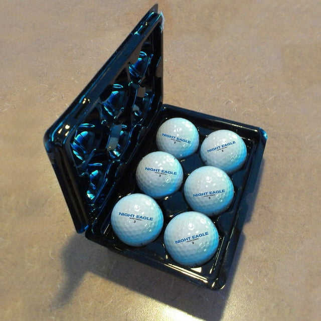 Night Eagle Light Activated LED Golf Balls Pack of 6 by Night Sports