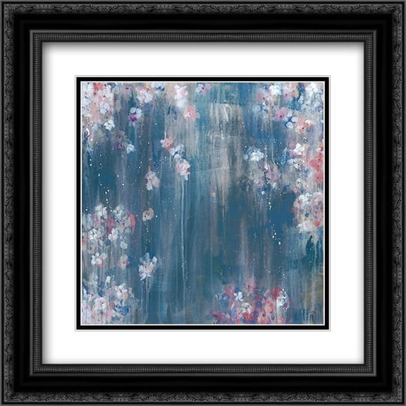 Night Fall 2x Matted 20x20 Black Ornate Framed Art Print by Cole, Macy