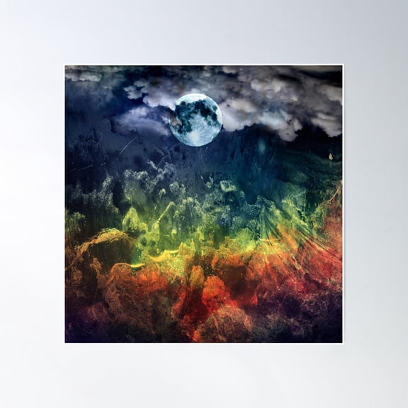 Night Flight Poster Wall Art, Modern Wall Decor, 16x16 UNFRAMED