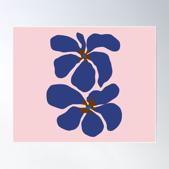 Night_Floral_Purple_Bloom_Love Poster Wall Art, Modern Wall Decor For Living Room Bedroom, 12x18 UNFRAMED