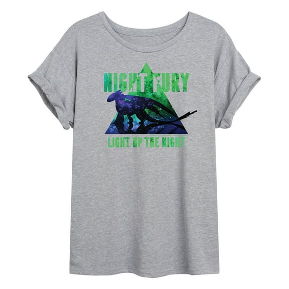 Night Fury Light Up The Night - Juniors Ideal Flowy Muscle T-Shirt