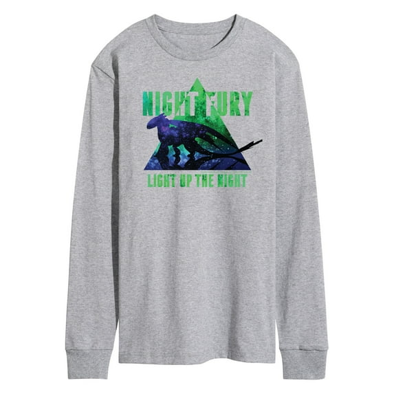 How to Train Your Dragon - Night Fury Light Up The Night - Men's Long Sleeve T-Shirt