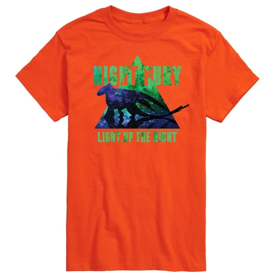 How to Train Your Dragon - Night Fury Light Up The Night  - Men's Short Sleeve Graphic T-Shirt