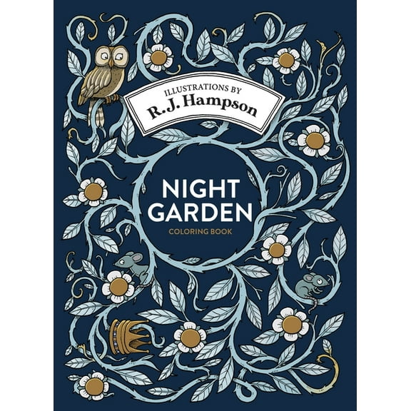 Night Garden Coloring Book, (Hardcover)