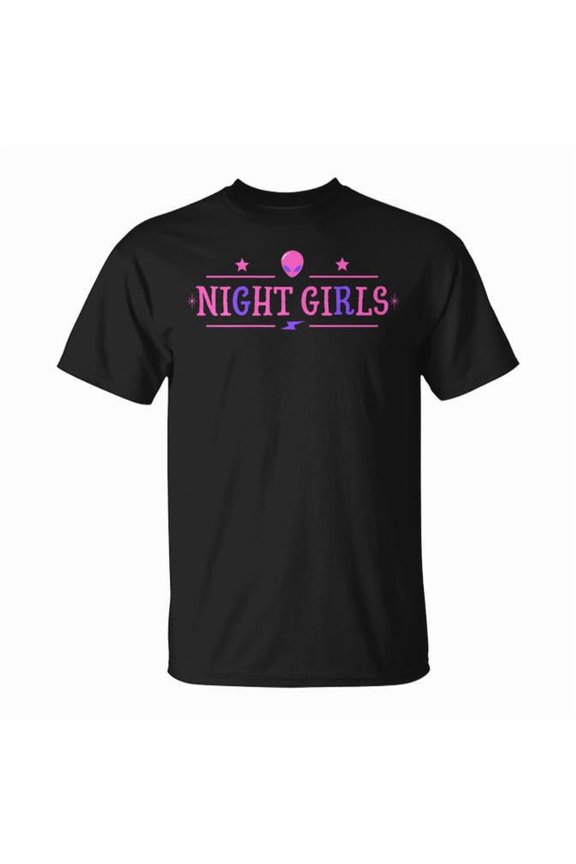 Night Girls Alien Head Ufo Party Music Techno Festival T-Shirt Size S-5XL