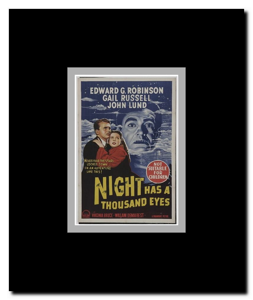 Night Has a Thousand Eyes Framed Movie Poster