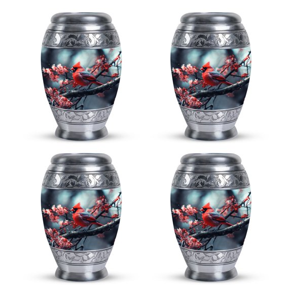 Night Jewels Drenched In Moonlight - Set Of 4 - 3 Inch Urn, Drop Keepsake Urns, Blue Urn, Cremation Box, Urn For Ashes For Women|men, Memorial Urn, Cremation Keepsakes For Ashes