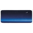 thumbnail image 1 of Night Kitchen Mat, Moon and Stars over Santa Barbara Channel Infinity Foggy Pacific Ocean, Plush Decorative Kitchen Mat with Non Slip Backing, 47" X 19", Dark Blue Sky Blue White, by Ambesonne, 1 of 1