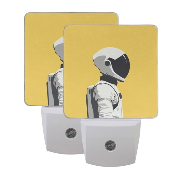 Night Light 3x4.5x1.4In LED Sensor Night Light Instruction Bedroom Baby Room Stairway Hallway Entry Night Light Astronaut
