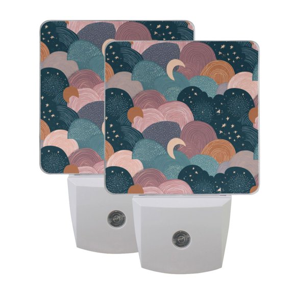 Night Light 3x4.5x1.4In LED Sensor Night Light Instruction Bedroom Baby Room Stairway Hallway Entry Night Light Cartoon Beautiful Cloud