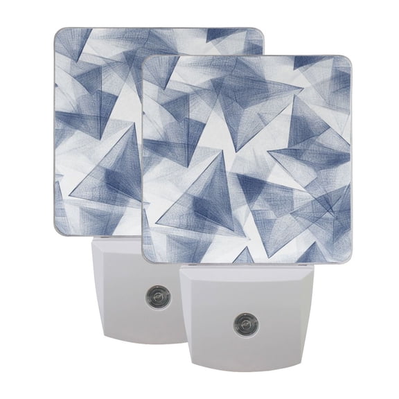 Night Light 3x4.5x1.4In LED Sensor Night Light Instruction Bedroom Baby Room Stairway Hallway Entry Night Light Cartoon Triangle