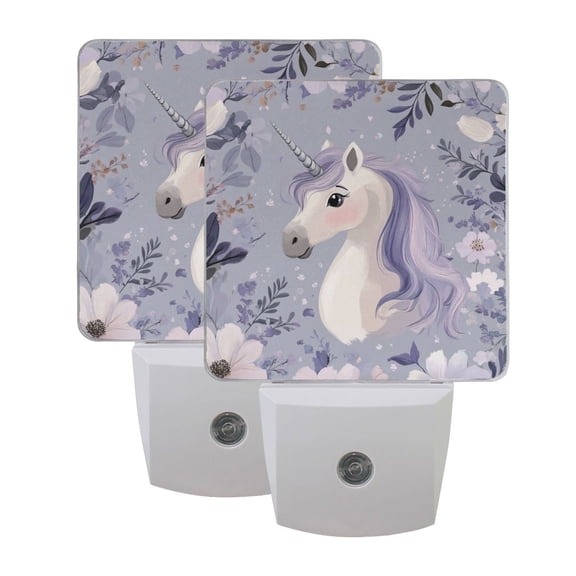 Night Light 3x4.5x1.4In LED Sensor Night Light Instruction Bedroom Baby Room Stairway Hallway Entry Night Light Cool Cute Unicorn