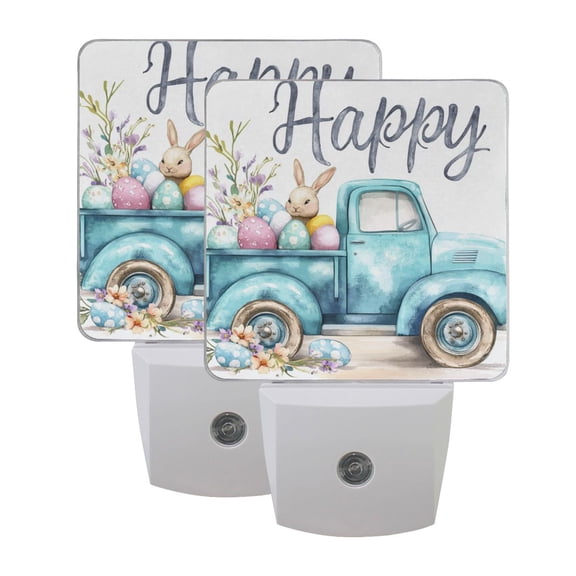 Night Light 3x4.5x1.4In LED Sensor Night Light Instruction Bedroom Baby Room Stairway Hallway Entry Night Light Cute Easter Bunny