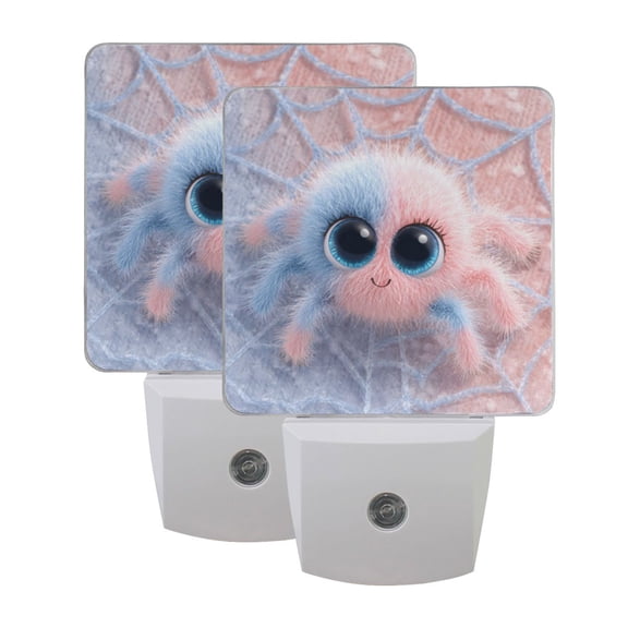 Night Light 3x4.5x1.4In LED Sensor Night Light Instruction Bedroom Baby Room Stairway Hallway Entry Night Light Cute Spider