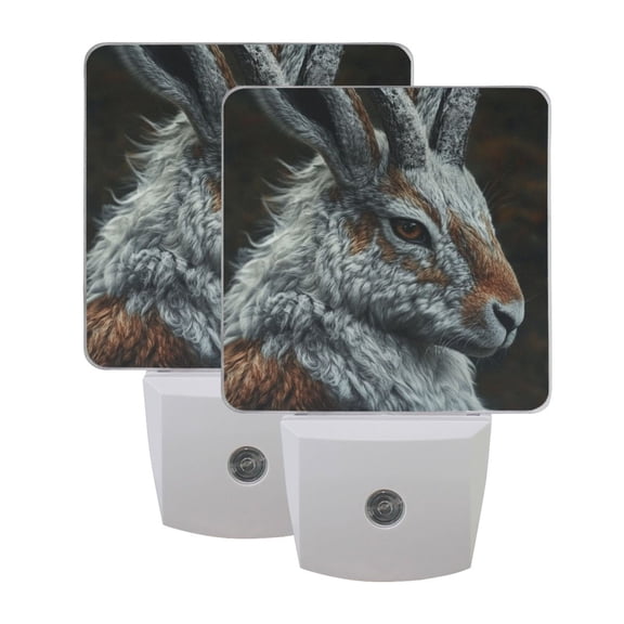 Night Light 3x4.5x1.4In LED Sensor Night Light Instruction Bedroom Baby Room Stairway Hallway Entry Night Light Dark Grey Deer