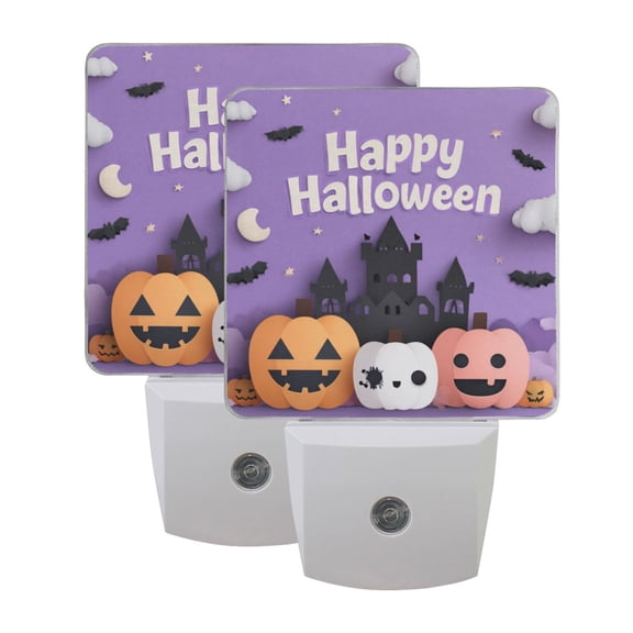 Night Light 3x4.5x1.4In LED Sensor Night Light Instruction Bedroom Baby Room Stairway Hallway Entry Night Light Halloween Cartoon Elements