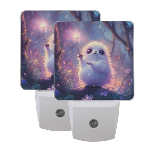 Night Light 3x4.5x1.4In LED Sensor Night Light Instruction Bedroom Baby Room Stairway Hallway Entry Night Light Magic Elf