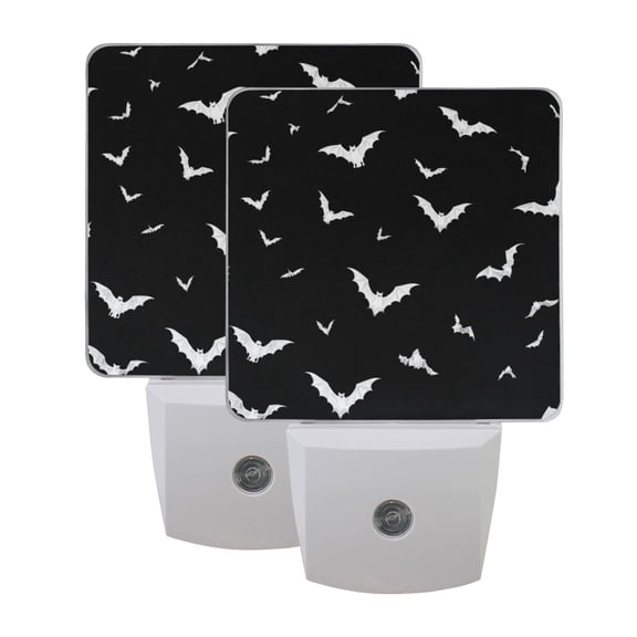 Night Light 3x4.5x1.4In LED Sensor Night Light Instruction Bedroom Baby Room Stairway Hallway Entry Night Light Moonlight Bat Background