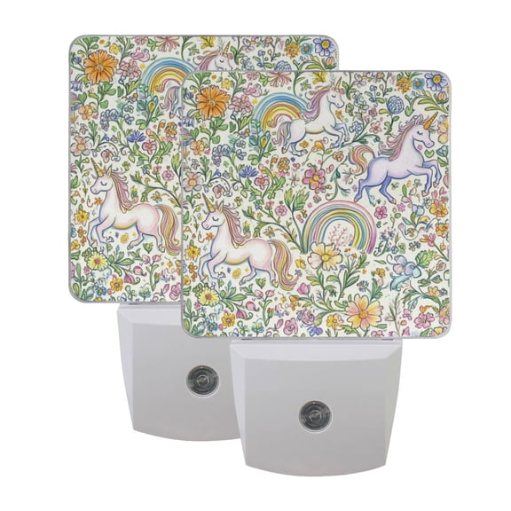 Night Light 3x4.5x1.4In LED Sensor Night Light Instruction Bedroom Baby Room Stairway Hallway Entry Night Light Super Beautiful Unicorn