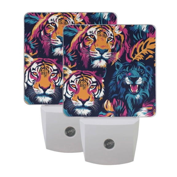 Night Light 3x4.5x1.4In LED Sensor Night Light Instruction Bedroom Baby Room Stairway Hallway Entry Night Light The Mighty Tiger