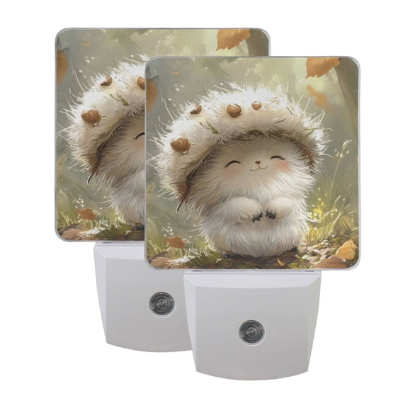 Night Light 3x4.5x1.4In LED Sensor Night Light Instruction Bedroom Baby Room Stairway Hallway Entry Night Light White Elf