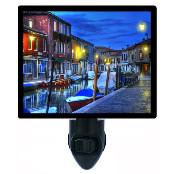 Night Light - After Eight. | Landscape Theme, Includes Free Switchable Insert, 4W Bulb, E12 Base