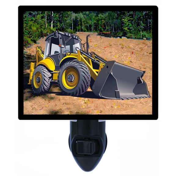Night Light - Backfiller. | Construction Theme, Includes Free Switchable Insert, 4W Bulb, E12 Base