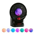 thumbnail image 1 of Night Light Bluetooth Speaker, Moon Lamp, Retro Colorful Ambient Moonlight Soundbar Wireless Stereo Music Player X7-C,1 * Night Light Bluetooth Speaker 1 * USB Cable,Black, 1 of 6
