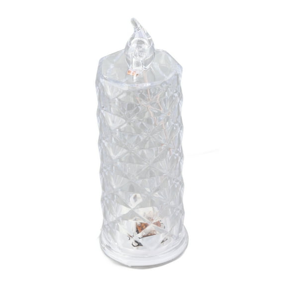 Night Light Candle Romantic Decorative Night Light Battery Powered Student Dormitory Night Lamp Battery Type(2xAA Batteries) Without Base