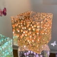thumbnail image 1 of Night Light, DIY Flower Lamp, Acrylic Mirror with LED String for Home Decor Wedding Gift, 6-Piece Set, 1 of 2