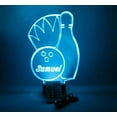 thumbnail image 1 of Night Light Up Desk Table Lamp LED Personalized Free Engraved Bowling Pin Ball, Our Newest Feature, Most Popular, It's Wow, with Remote 16 Colors Energy Efficient, Great Gift, 1 of 11