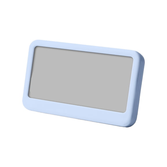 Night Light Digital Alarm Clock Battery Operated with Temperature Humidity, Desk Small Clock, for Bedrooms Heavy Sleepers Kids Travel Bathroom Light Blue