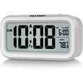thumbnail image 1 of Night Light Digital Alarm Clock Battery Operated with Indoor Temperature, Desk Small (White), 1 of 4