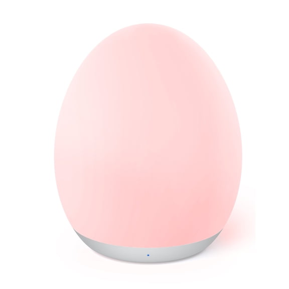 Night Light, Egg Light for Nursery with 7 RGB Colors Changeable & Stepless Dimming, Rechargeable Tap Light with 1h Timer & Touch Control, Portable Night Light for Babies BPA Free