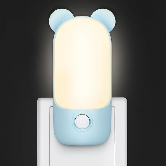 Night Light Electric Socket, Children's Night Light with 2 Modes, LED Breastfeeding Night Lamp for Bedroom Decoration, Baby Wall Night Light for Stairs/Hallway/Kitchen