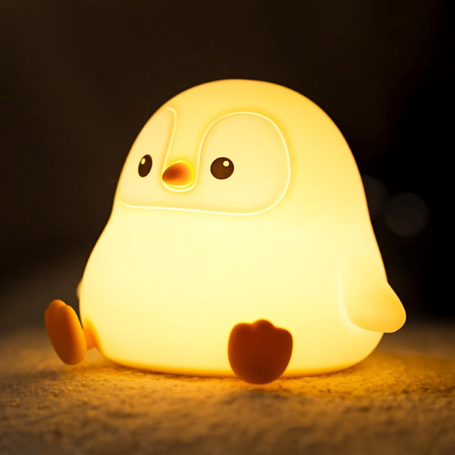 Night Light for Kids, Rechargeable Penguin Silicone Night Light with Timer, Dimmable Nursery Night Lamp, Cute Room Decor Gift for Baby Toddlers Boys Girls