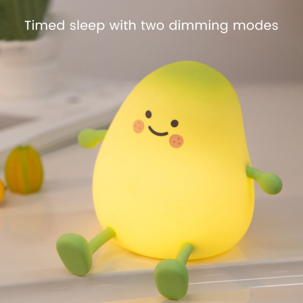Night Light for Kids, Silicone Sensor Pat Light, Bear Lamp Cute Lamp, Silicone Dimmable Nursery Nightlight, Bedroom Home Decoration Bedside Lamp for Breastfeeding