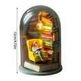 thumbnail image 1 of Night Light, Miniature Book Sculpture, LED Reading Light with Glass Cover and Warm Glow, Exquisite Home Decor for Living Room Bedroom Study Space, 1 of 5