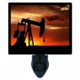 thumbnail image 1 of Night Light - Night Light Plus Extra Free Switchable Insert. 4 Watt Bulb, E12 Base. Pump Jack Sunset., 1 of 2